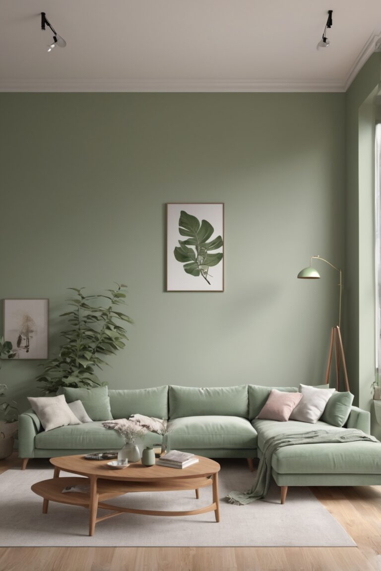 sage green paint,wall paint colors,interior design services,living room decor,sage green walls,interior decorating,home renovation