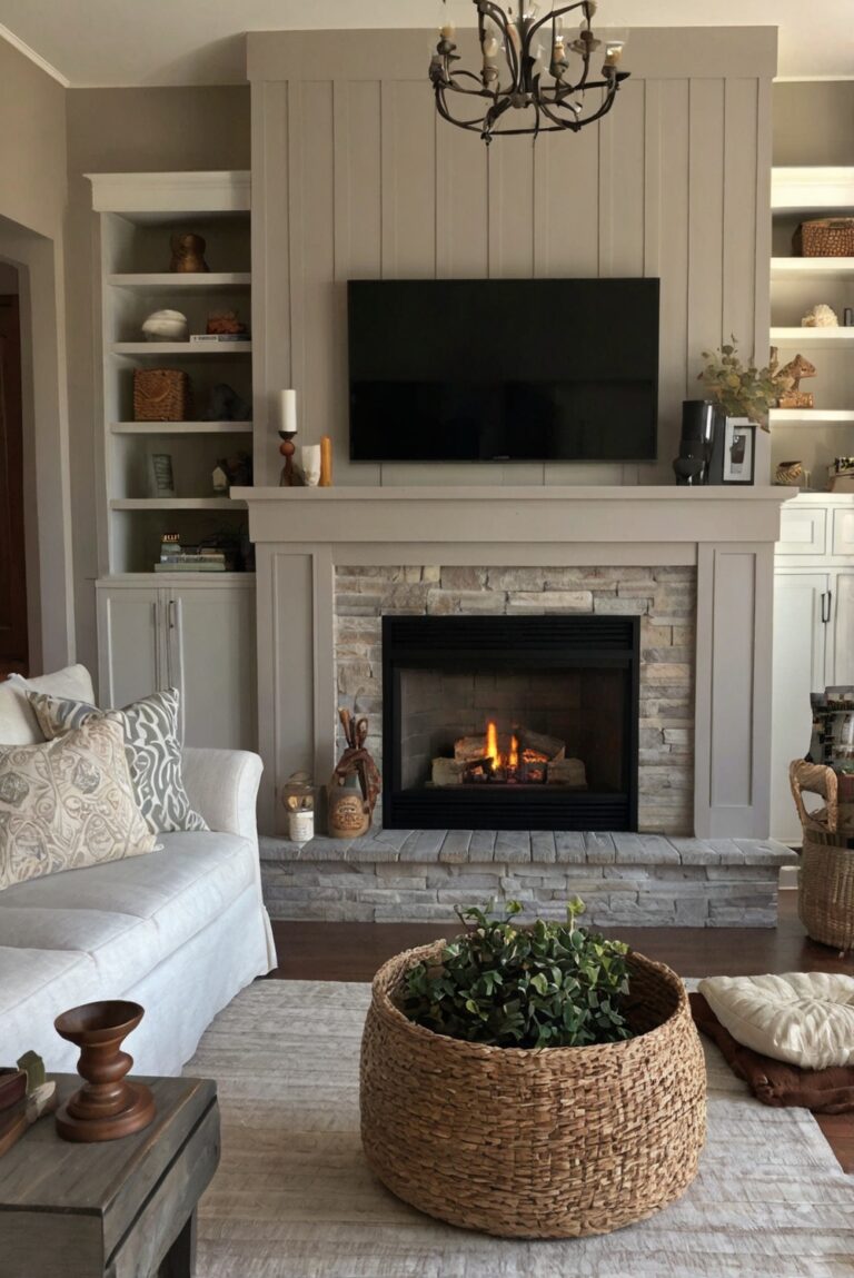 cozy living room ideas, fireplace decor, room layout design, interior decorating tips, seating arrangement, home design inspiration, furniture placement