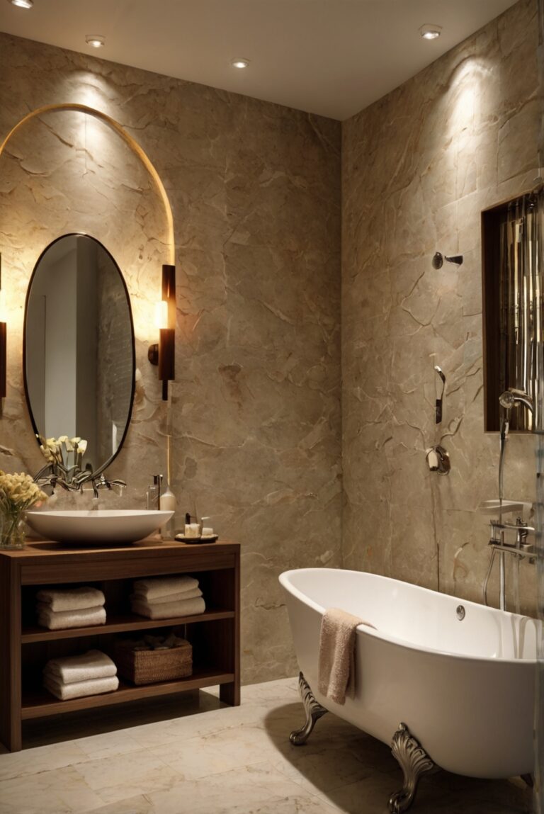 bathroom decor, spa bathroom, luxurious bathroom, elegant bathroom, modern bathroom