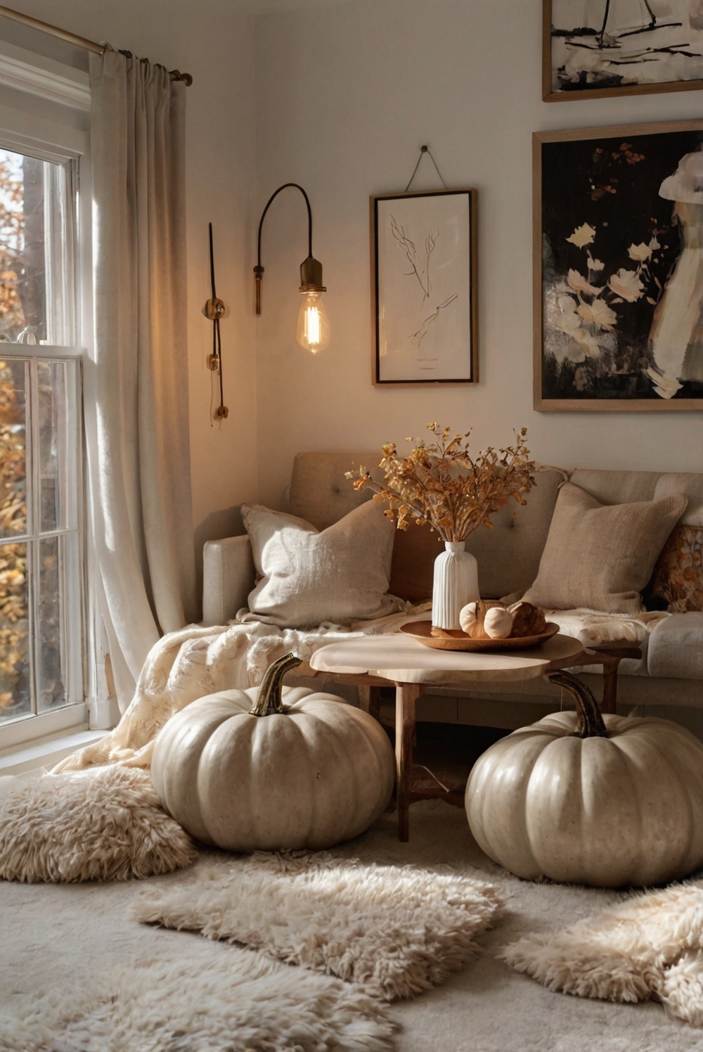 fall home decor, fall interior design, cozy fall decor, autumn room makeover, seasonal home refresh