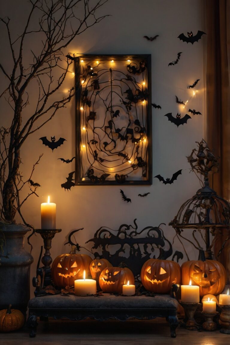 Halloween decor ideas, spooky decorations, scary room accessories, terrifying home decor, eerie room accents