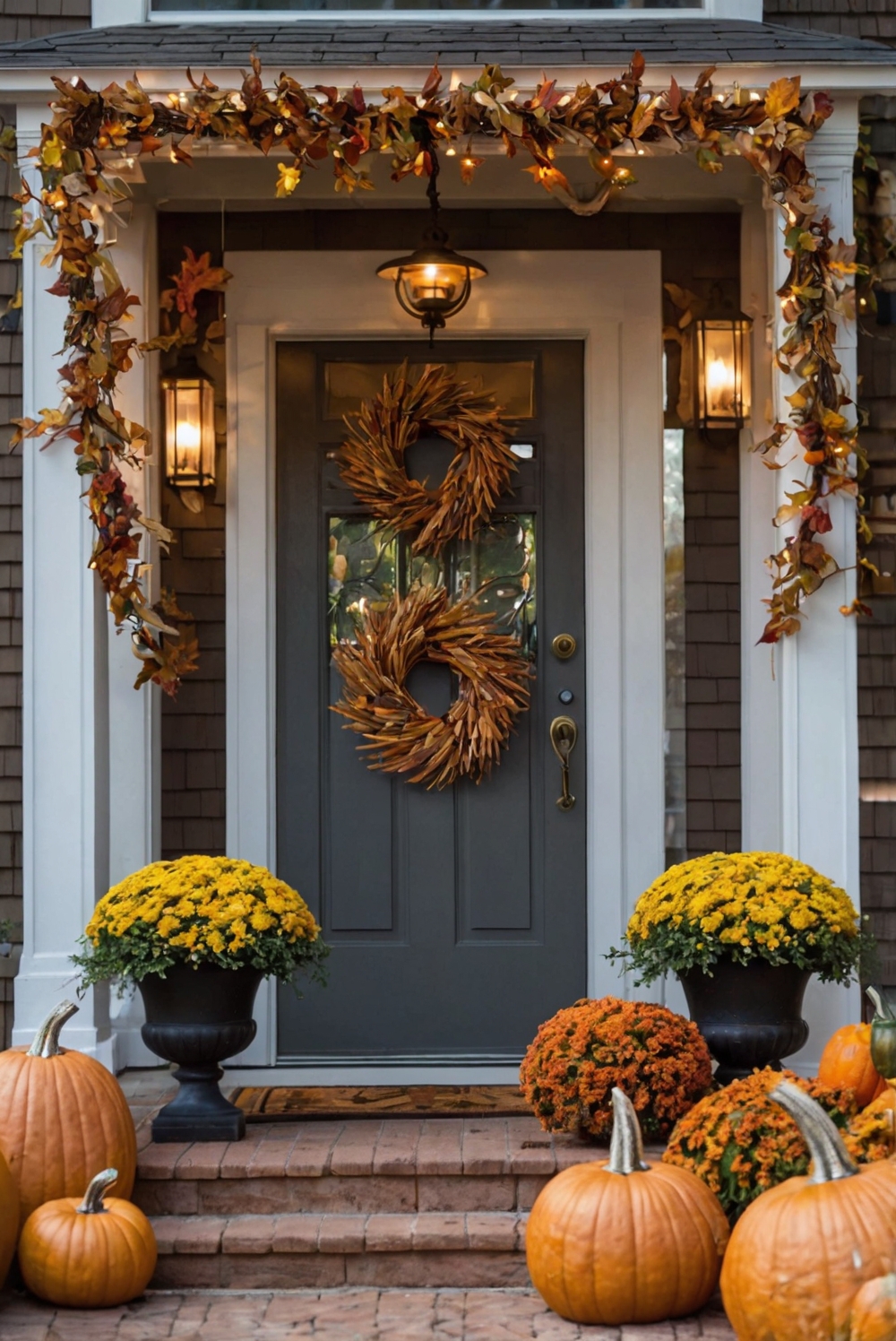 Thanksgiving outdoor decor, Outdoor Thanksgiving decorations, Thanksgiving yard decor, Thanksgiving porch decor, Thanksgiving outdoor lighting