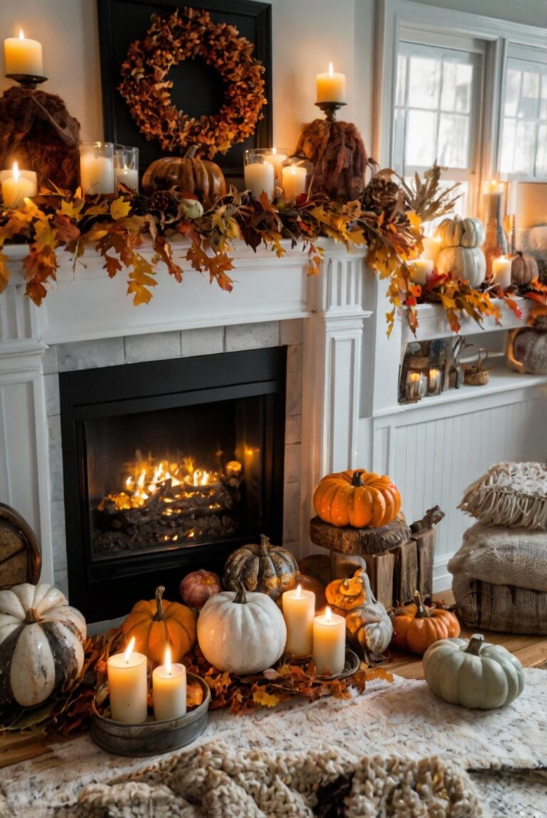 Upgrade Your Home Decor, Fall Mantle Decorating, Cozy Home Ideas, Mantle Design Inspiration, Home Decor Trends