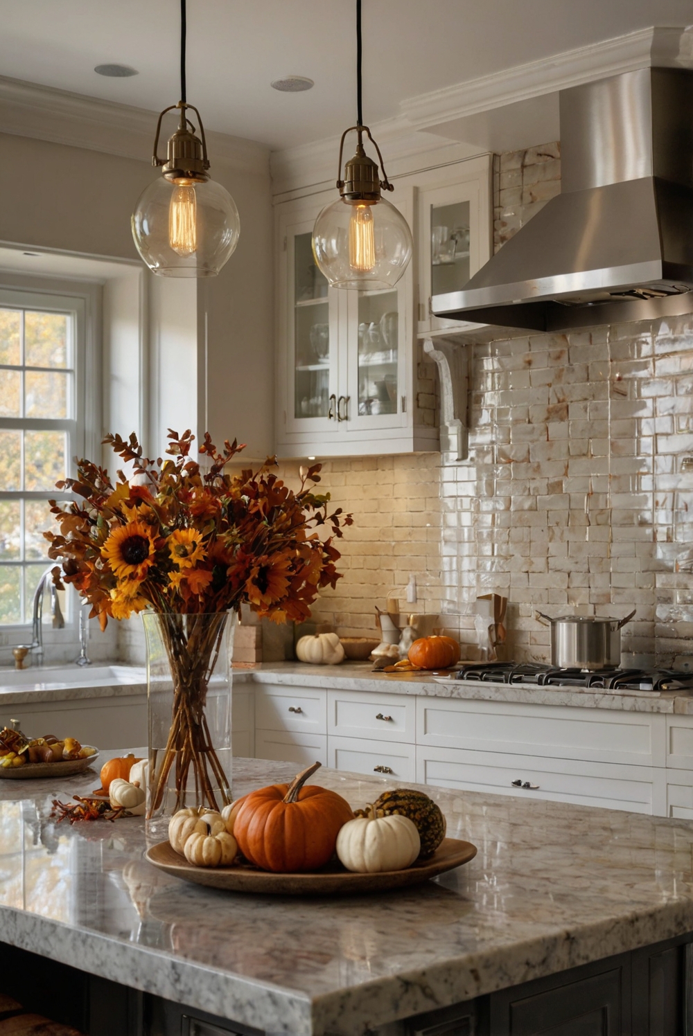 Fall kitchen decor, Kitchen renovation ideas, Home improvement, Stylish kitchen design, Interior decorating